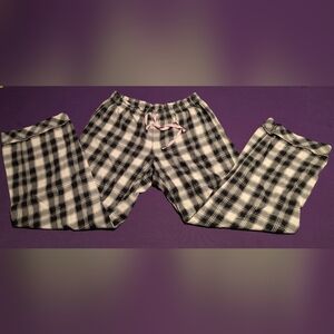 VTG Victorias Secret Black & White Checkered Pajama Bottoms